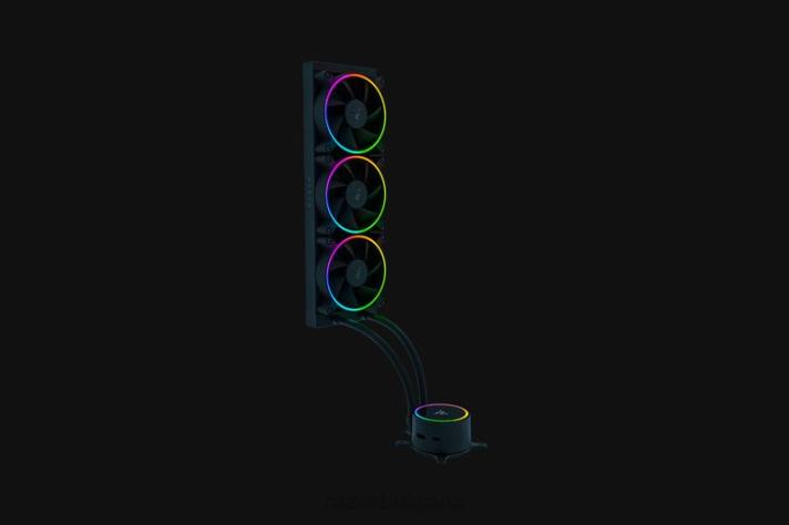 Razer hanbo chroma rgb aio течен охладител (argb капачка на помпата) един цвят компютърен компонент P4N618