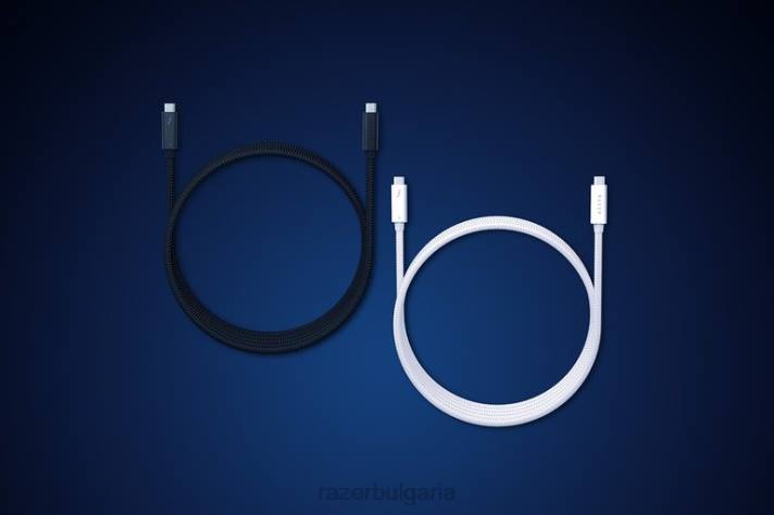 Razer thunderbolt 4 кабел бяло компютърен компонент P4N622